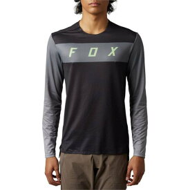 【送料無料】 フォックス メンズ Tシャツ トップス Fox Flexair Long-Sleeve Jersey Arcadia Black