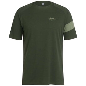 【送料無料】 ラファ メンズ シャツ トップス Rapha Trail Technical T-Shirt Deep Olive Green/Olive Green