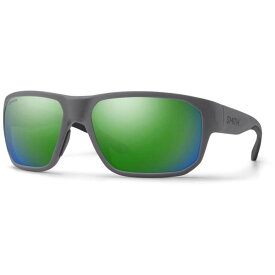 【送料無料】 スミス メンズ サングラス・アイウェア アクセサリー Smith Arvo Sunglasses Matte Cement/ChromaPop Polarized Green Mirror