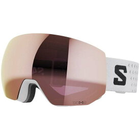 【送料無料】 サロモン メンズ サングラス・アイウェア アクセサリー Salomon Radium Pro Goggles White/Sigma Silver Pink