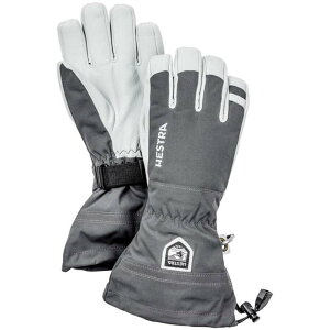 �w�X�g�� �����Y �A�N�Z�T���[ ��� ���U�[ Hestra Army Leather Heli Ski 5-Finger Gloves Grey �O���[