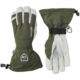 【送料無料】 ヘストラ メンズ 手袋 アクセサリー Hestra Army Leather Heli Ski 5-Finger Gloves Olive