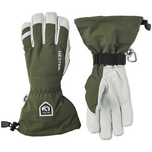 �w�X�g�� �����Y �A�N�Z�T���[ ��� ���U�[ Hestra Army Leather Heli Ski 5-Finger Gloves Olive �I���[�u