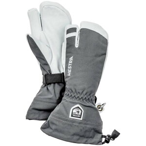 �w�X�g�� �����Y �A�N�Z�T���[ ��� ���U�[ Hestra Army Leather Heli Ski 3-Finger Mittens Grey �O���[