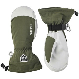�w�X�g�� �����Y �A�N�Z�T���[ ��� ���U�[ Hestra Army Leather Heli Ski Mittens Olive �I���[�u