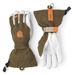 �w�X�g�� �����Y �A�N�Z�T���[ ��� ���U�[ Hestra Army Leather Patrol Gauntlet Gloves Olive �I���[�u