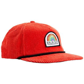 【送料無料】 エアブラスター メンズ 帽子 アクセサリー Airblaster Ninja Rainbow Corduroy Cap Red