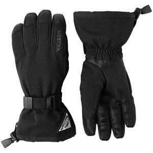 �w�X�g�� �����Y �A�N�Z�T���[ ��� Hestra Powder Gauntlet 5 Finger Gloves Black �u���b�N