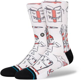【送料無料】 スタンス メンズ 靴下 アンダーウェア Stance Angry Holidayz Socks Off White