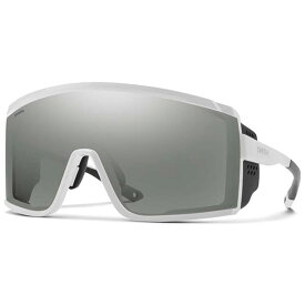 【送料無料】 スミス メンズ サングラス・アイウェア アクセサリー Smith Pursuit Sunglasses White/ChromaPop Platinum Mirror+Clear