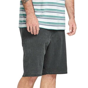 �{���R�� �����Y �{�g���X �n�[�t�p���c�E�V���[�c �V���[�g�p���c Volcom Stone Faded Hybrid 19 Shorts - Men's Stealth �X�g�[��