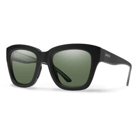 【送料無料】 スミス メンズ サングラス・アイウェア アクセサリー Smith Sway Sunglasses Matte Black/ChromaPop Polarized Gray Green