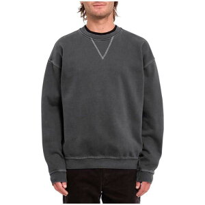 �{���R�� �����Y �A�E�^�[ �p�[�J�[�E�X�E�F�b�g Volcom Skate Vitals Remy Stratton Crew - Men's Asphalt Black �u���b�N