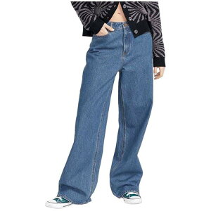 �{���R�� ���f�B�[�X �{�g���X �J�W���A���p���c �W�[���Y Volcom Stoned Boyfriend HiRise Jeans - Women's Indigo Ridge Wash �C���f�B�S