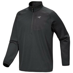 �A�[�N�e���N�X �����Y �A�E�^�[ �p�[�J�[�E�X�E�F�b�g Arc'teryx Delta 1/2 Zip - Men's Black �u���b�N