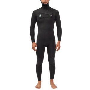 ���B�X�� �����Y ���� �㉺�Z�b�g Vissla 7 Seas 4/3 Chest Zip Hooded Wetsuit Black �u���b�N