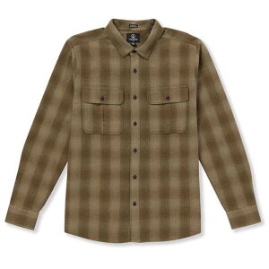 �{���R�� �����Y �g�b�v�X �V���c ���� Volcom Shadowstone Long-Sleeve Flannel - Men's Dark Earth
