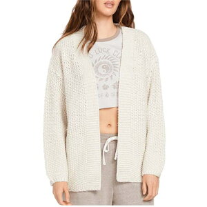 �{���R�� ���f�B�[�X �A�E�^�[ �j�b�g�E�Z�[�^�[ Volcom Lil Throw Cardi - Women's Star White �z���C�g
