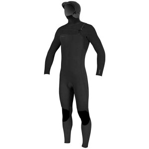 �I�j�[�� �����Y ���� �㉺�Z�b�g O'Neill 5/4+ Hyperfreak Chest Zip Hooded Wetsuit Black/Black �u���b�N