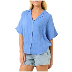 ���b�v�J�[�� ���f�B�[�X �g�b�v�X T�V���c ���� Rip Curl Premium Surf Short-Sleeve Shirt - Women's Blue �u���[