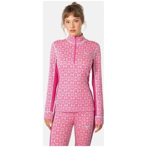 �J�� �c���[ ���f�B�[�X �g�b�v�X �V���c �n�[�t�W�b�v Kari Traa Rose Half Zip Top - Women's Shocking Pink �s���N