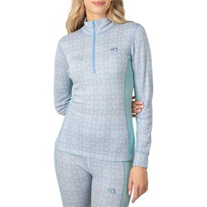 �J�� �c���[ ���f�B�[�X �g�b�v�X �V���c �n�[�t�W�b�v Kari Traa Rose Half Zip Top - Women's Wave Turquoise �^�[�R�C�Y