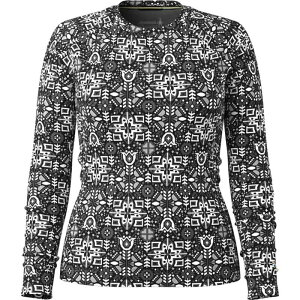�X�}�[�g�E�[�� ���f�B�[�X �g�b�v�X �V���c Smartwool Classic Thermal Merino Base Layer Crew Top - Women's Black Deco Floral �u���b�N