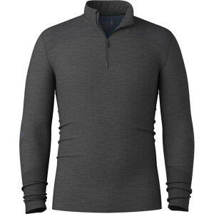 �X�}�[�g�E�[�� �����Y �g�b�v�X �V���c �j�b�g Smartwool Intraknit Merino Base Layer 1/4 Zip Top - Men's Charcoal/Nightfall Blue �`���R�[��