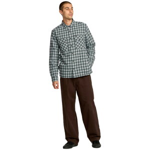 �{���R�� �����Y �g�b�v�X �V���c Volcom Wilderstone Long Sleeve Shirt - Men's Dirty White �z���C�g
