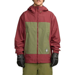�{���R�� �����Y �A�E�^�[ �W���P�b�g�E�u���]�� �W���P�b�g Volcom Arthur 3L Jacket - Men's Burnt Red ���b�h