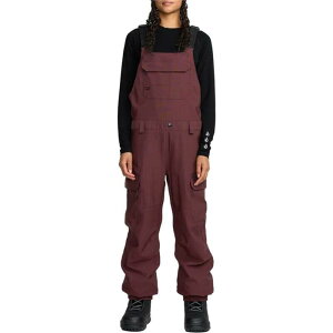 �{���R�� ���f�B�[�X �{�g���X �J�W���A���p���c �I�[�o�[�I�[�� Volcom Creston 3D Stretch Bib Overalls - Women's Oxblood �I�b�N�X�u���b�h