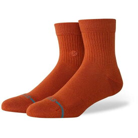 スタンス メンズ アンダーウェア 靴下 Stance Icon Quarter Socks Burnt Orange オレンジ