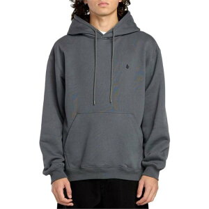 �{���R�� �����Y �A�E�^�[ �p�[�J�[�E�X�E�F�b�g Volcom Single Stone PW Pullover Hoodie - Men's Asphalt Black �u���b�N
