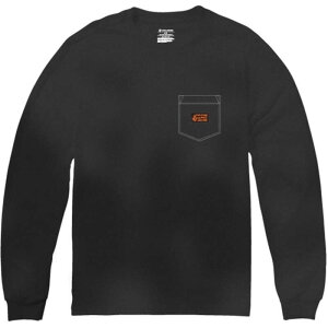 �{���R�� �����Y �g�b�v�X T�V���c ���� Volcom Workwear Certificado Long-Sleeve T-Shirt - Men's Black �u���b�N