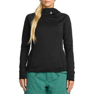 �{���R�� ���f�B�[�X �A�E�^�[ �p�[�J�[�E�X�E�F�b�g �t���[�X Volcom Gridlock Balaclava Pullover Fleece - Women's Black �u���b�N