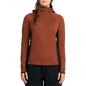 �{���R�� ���f�B�[�X �A�E�^�[ �p�[�J�[�E�X�E�F�b�g �t���[�X Volcom Gridlock Balaclava Pullover Fleece - Women's Henna