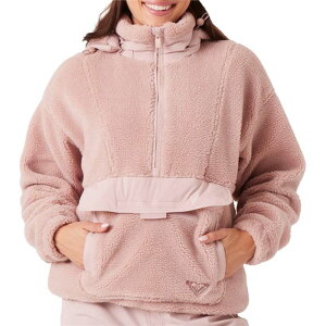 ���L�V�[ ���f�B�[�X �A�E�^�[ �W���P�b�g�E�u���]�� �n�[�t�W�b�v Roxy Rita Half Zip Sherpanorak - Women's Adobe Rose