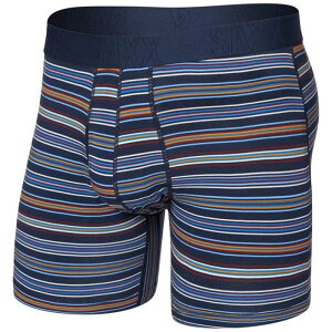 �T�b�N�X �����Y �{�g���X �J�W���A���p���c �R�b�g�� Saxx Droptemp Cooling Cotton Boxer Brief - Men's Vivid Stripe-Maritime �X�g���C�v