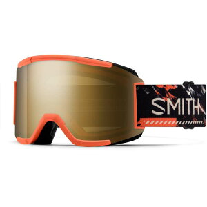 �X�~�X �����Y �A�N�Z�T���[ �T���O���X�E�A�C�E�F�A Smith Squad Goggles Cinder Chop Up/ChromaPop Sun Black Gold Mirror+Clear �u���b�N
