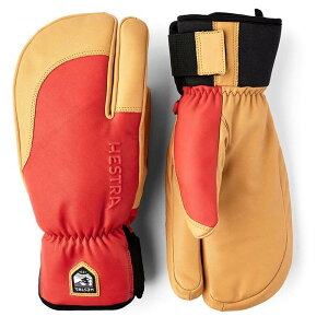 �w�X�g�� �����Y �A�N�Z�T���[ ��� Hestra Topo 3-Finger Gloves Flame Red/Tan ���b�h