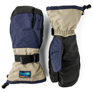 �w�X�g�� �����Y �A�N�Z�T���[ ��� Hestra Gauntlet Sr 3-Finger Mittens Dark Navy/Beige �l�C�r�[