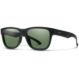スミス メンズ サングラス・アイウェア アクセサリー Smith Lowdown Slim 2 Sunglasses Matte Black/Chromapop Polarized Gray Green