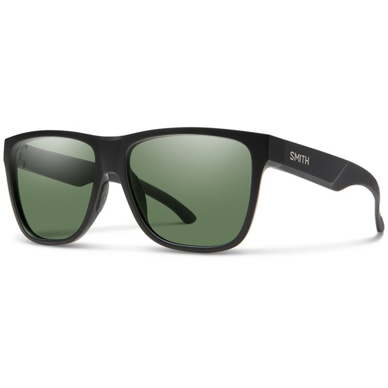 スミス メンズ サングラス・アイウェア アクセサリー Smith Lowdown XL Sunglasses Matte Black ChromaPop Polarized Grey Green