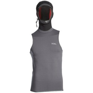 �G�N�Z�� �����Y ���� �㉺�Z�b�g �x�X�g XCEL 2mm Insulate-X Hooded Wetsuit Vest Graphite �O���t�@�C�g