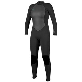 オニール レディース 上下セット 水着 O'Neill 3/2 Reactor II Back Zip Wetsuit - Women's Black/Black