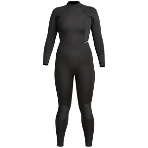 �G�N�Z�� ���f�B�[�X ���� �㉺�Z�b�g XCEL 3/2 Axis Back Zip Wetsuit - Women's Black/ Black Flower �u���b�N