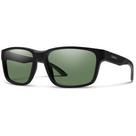 スミス メンズ サングラス・アイウェア アクセサリー Smith Basecamp Sunglasses Matte Black/ChromaPop Polarized Gray Green
