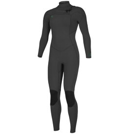 オニール レディース 上下セット 水着 O'Neill 3/2 Ninja Chest Zip Wetsuit - Women's Black/Black