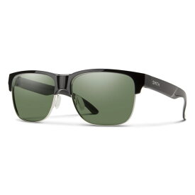 スミス メンズ サングラス・アイウェア アクセサリー Smith Lowdown Split Sunglasses Black/ChromaPop Polarized Gray Green
