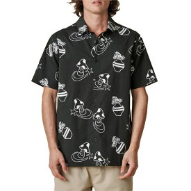 グローブ メンズ シャツ トップス Globe Underground Holiday Short-Sleeve Shirt Black